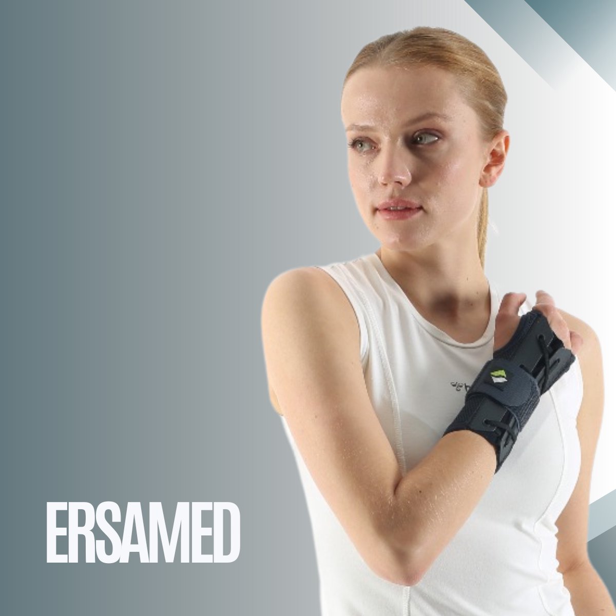 ERSAMED Polsbrace - Stabiele polsondersteuning links & rechts te gebruiken - Stevige vetersluiting