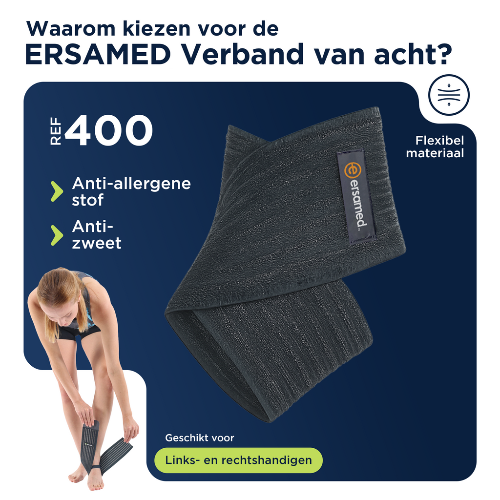 ERSAMED Enkelbrace - Enkelbandage voor optimale ondersteuning enkel - Universele maat