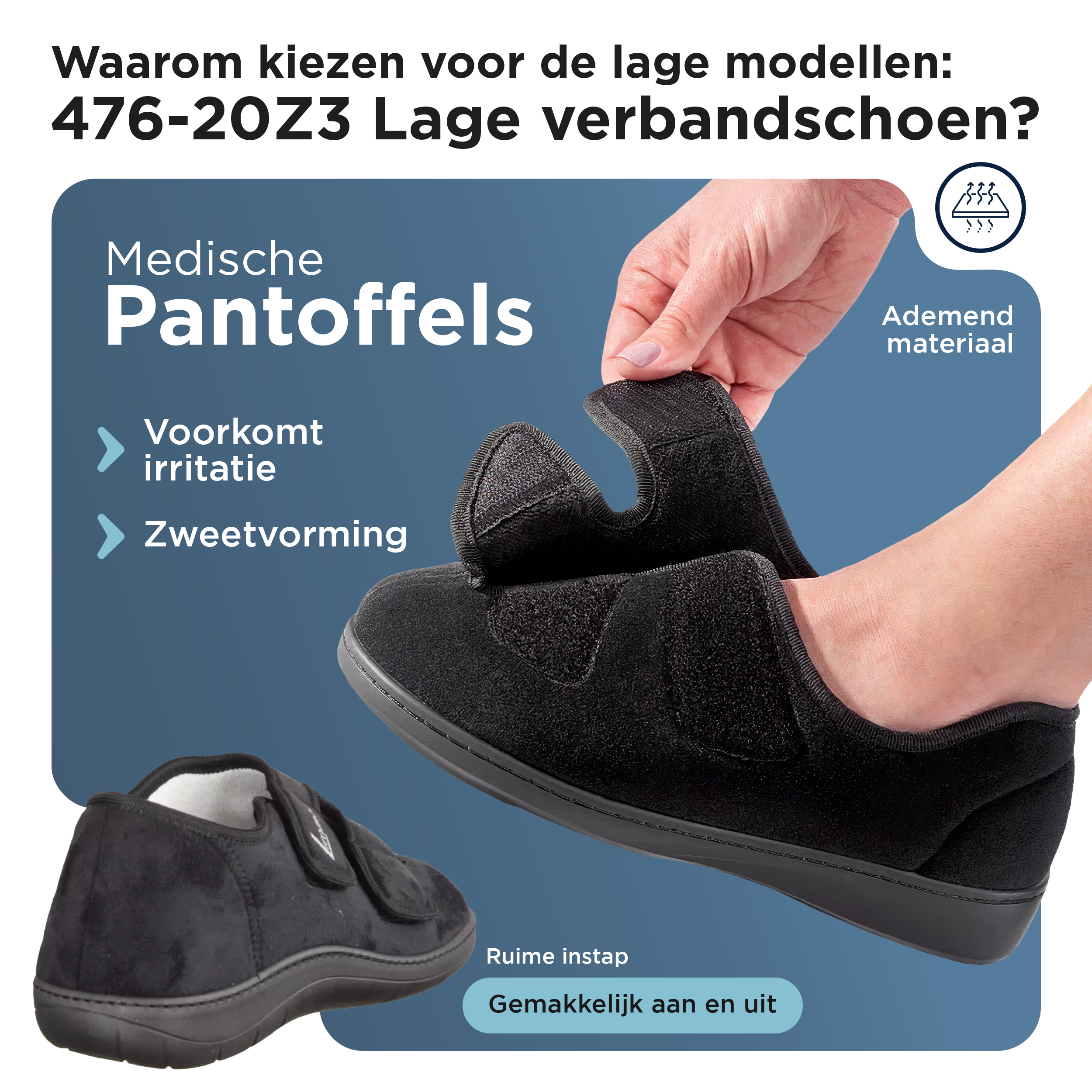 Liromed Arnhem Verbandschoen Laag – Extra Brede Verbandschoen Breedte L