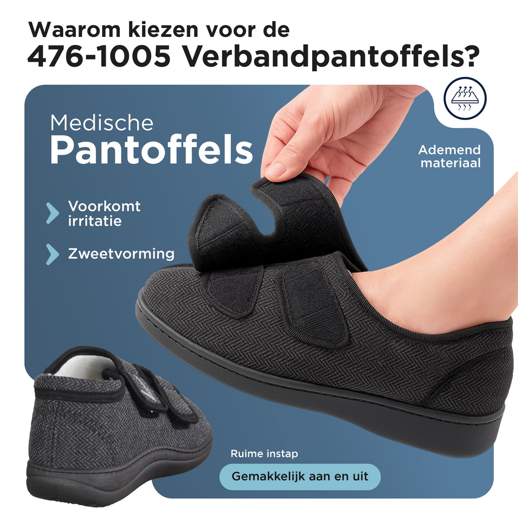 Liromed Kampen Verbandschoen Laag – Extra Brede Verbandschoen Zwart Breedte L