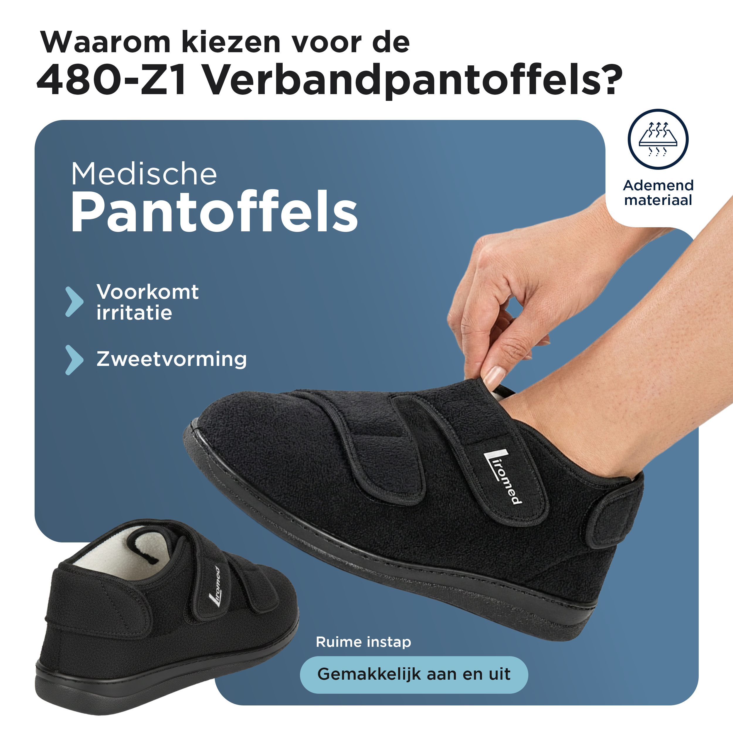 Liromed Texel Verbandschoen – Extra Brede Verbandschoen Breedte T