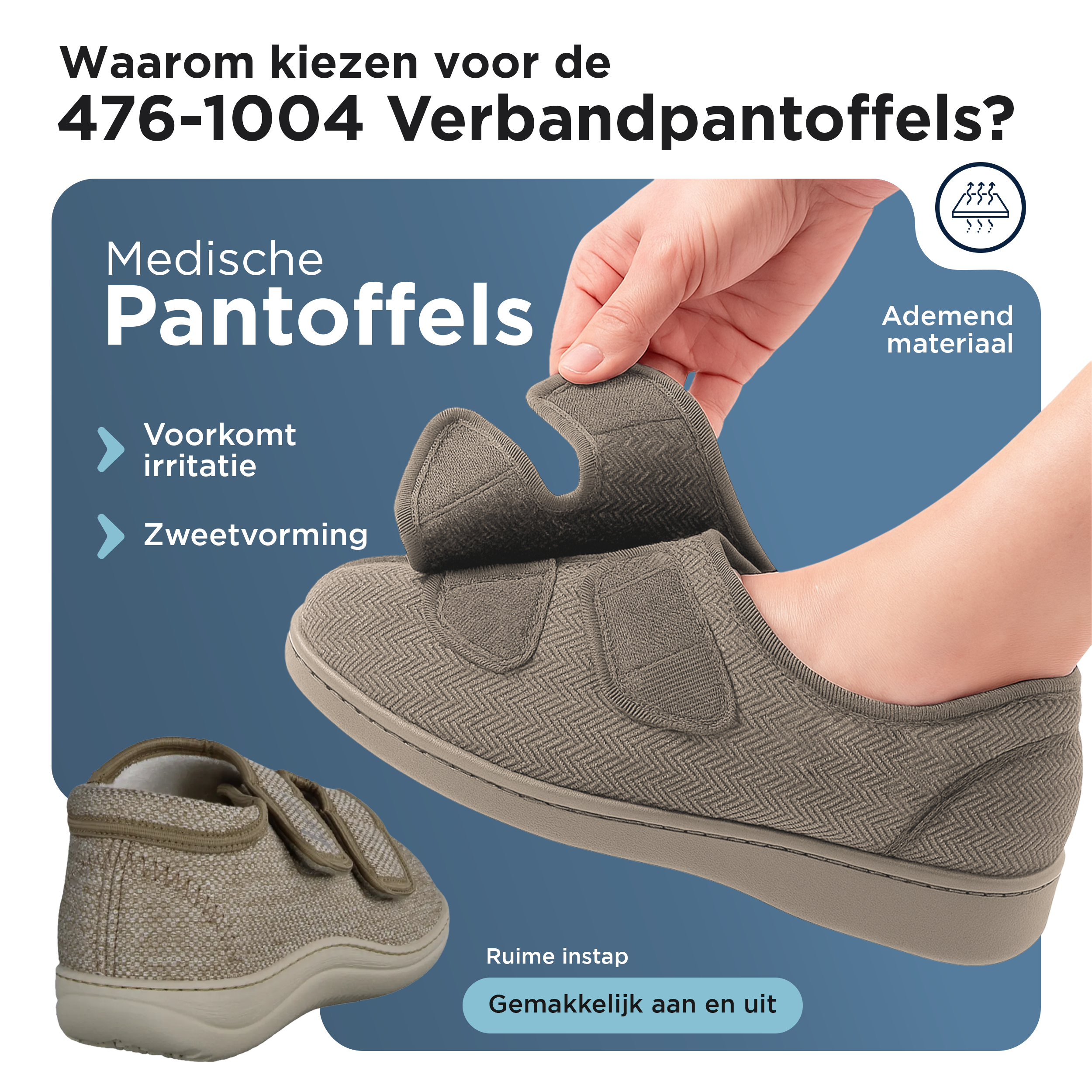 Liromed Kampen Verbandschoen Laag – Extra Brede Verbandschoen Zand Breedte L