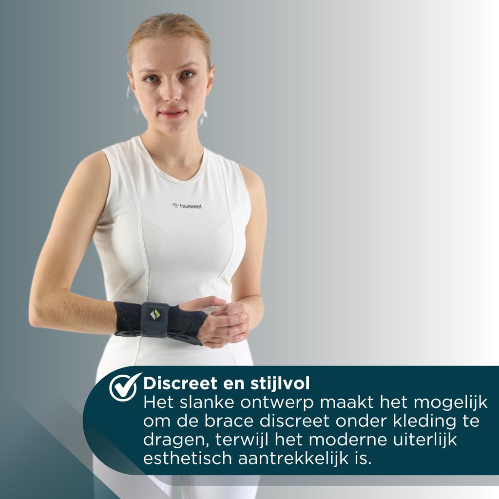 ERSAMED Polsbrace - Stabiele polsondersteuning links & rechts te gebruiken - Stevige vetersluiting
