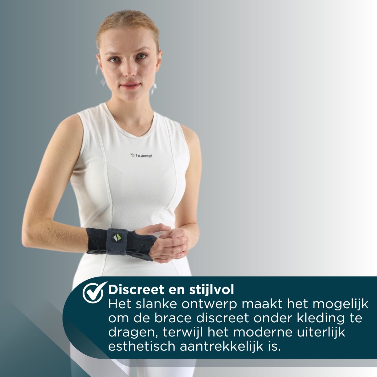 ERSAMED Polsbrace - Stabiele polsondersteuning links & rechts te gebruiken - Stevige vetersluiting