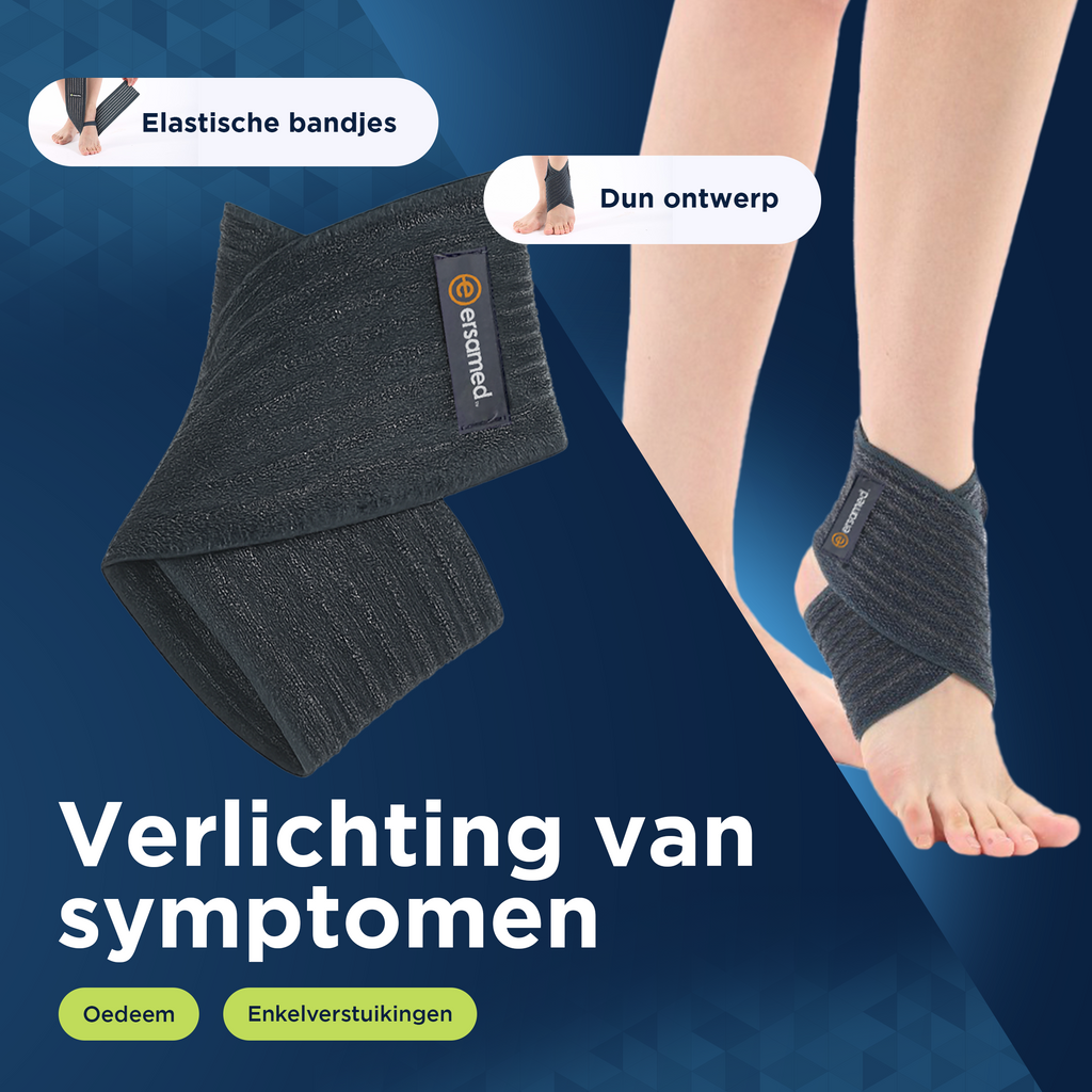 ERSAMED Enkelbrace - Enkelbandage voor optimale ondersteuning enkel - Universele maat