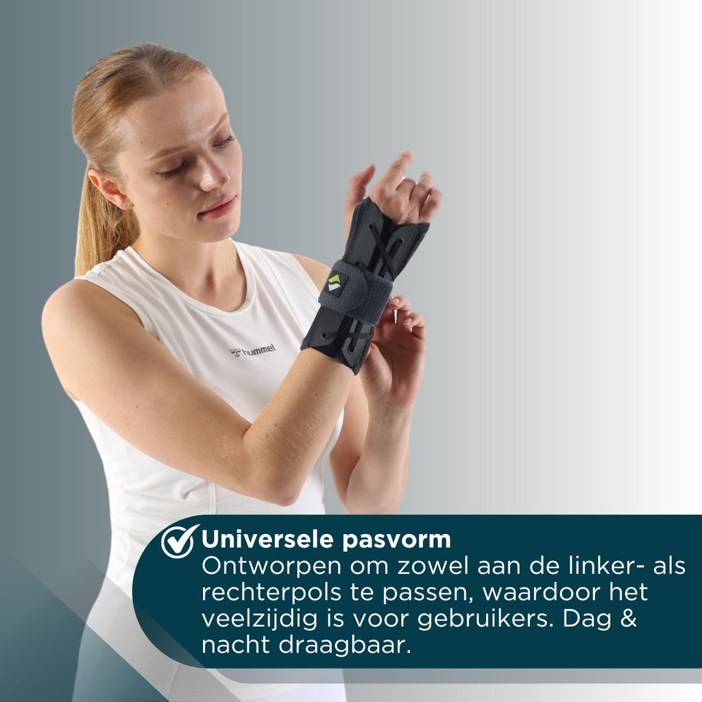 ERSAMED Polsbrace - Stabiele polsondersteuning links & rechts te gebruiken - Stevige vetersluiting