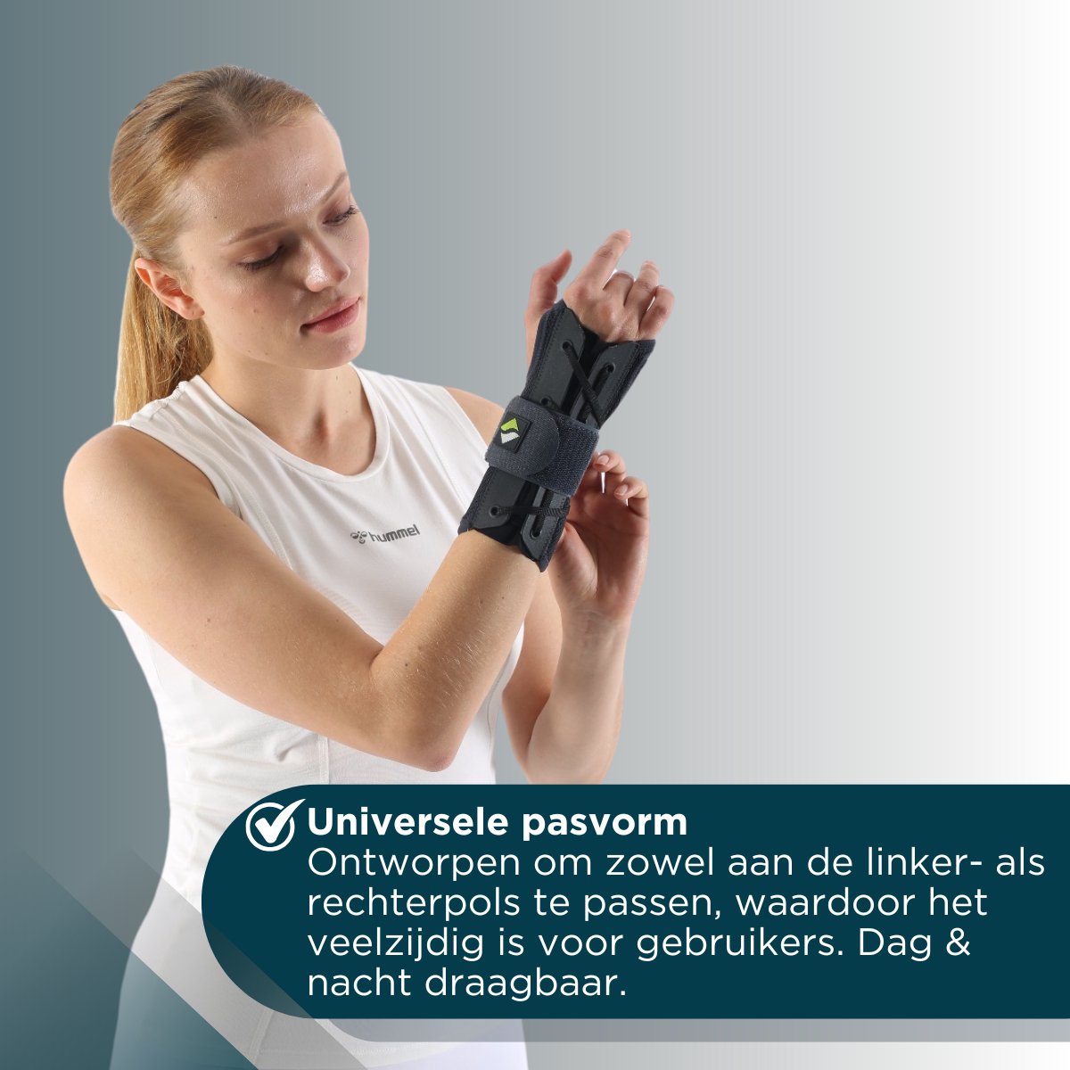 ERSAMED Polsbrace - Stabiele polsondersteuning links & rechts te gebruiken - Stevige vetersluiting
