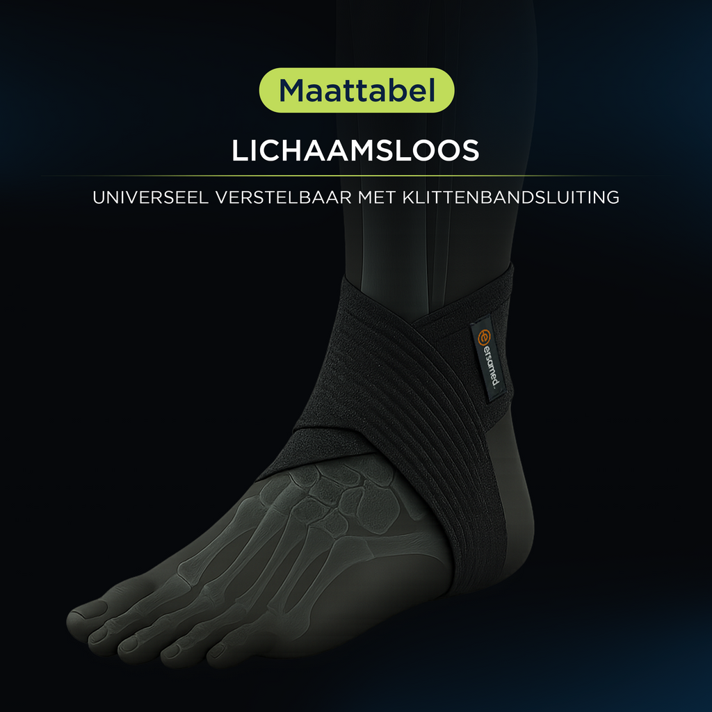 ERSAMED Enkelbrace - Enkelbandage voor optimale ondersteuning enkel - Universele maat