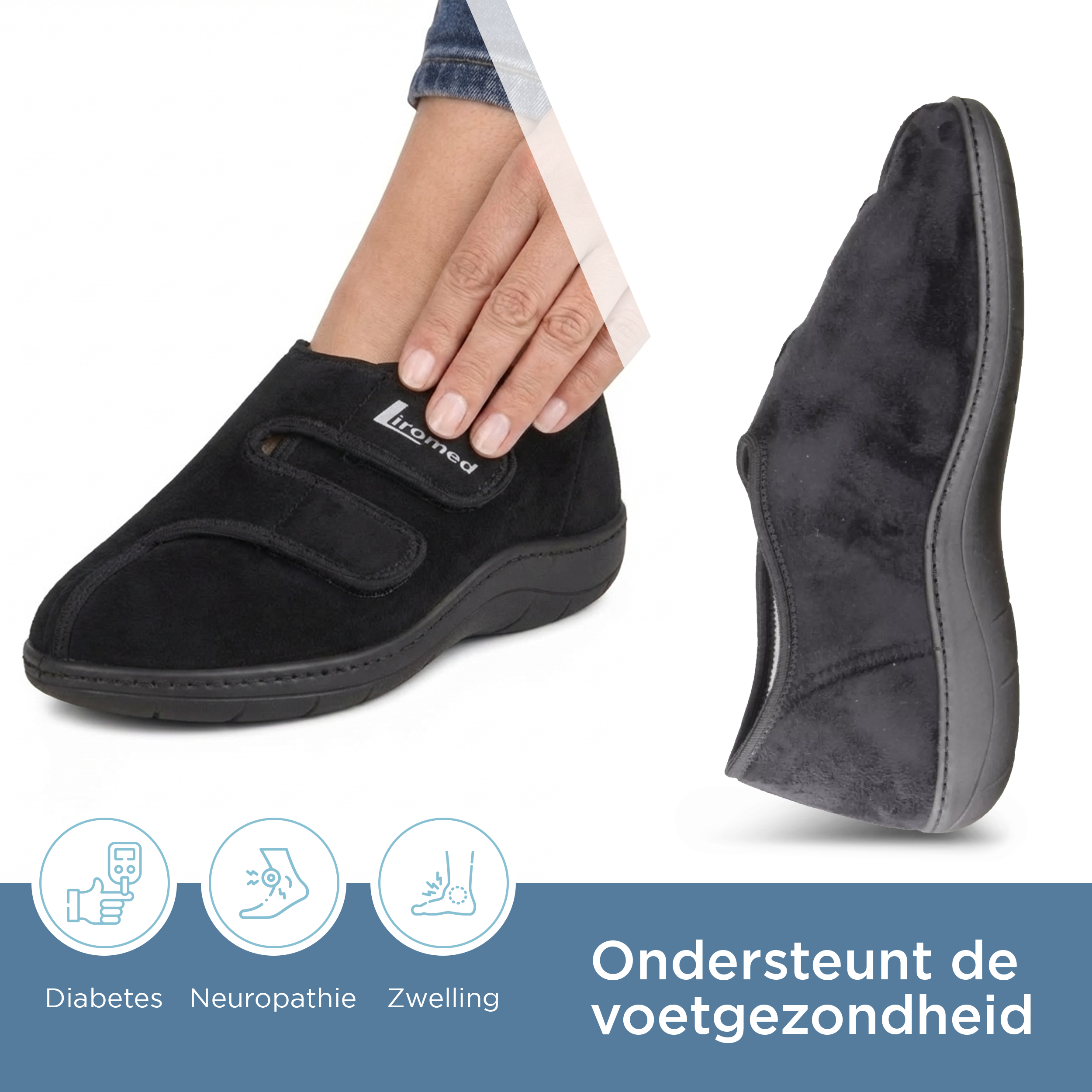 Liromed Arnhem Verbandschoen Laag – Extra Brede Verbandschoen Breedte L