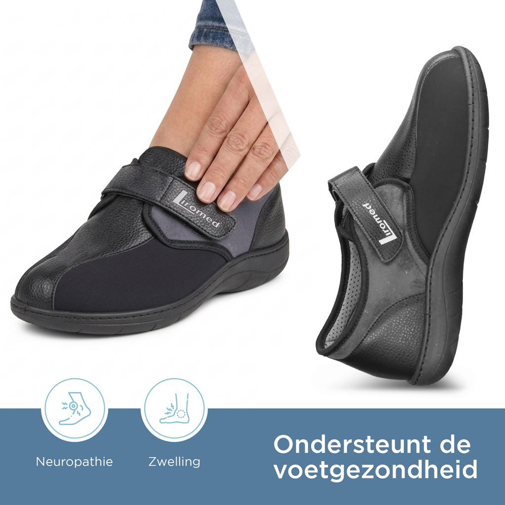 Liromed Heerlen 850 Stretch Verbandschoen Laag – Extra Brede Verbandschoen Breedte L