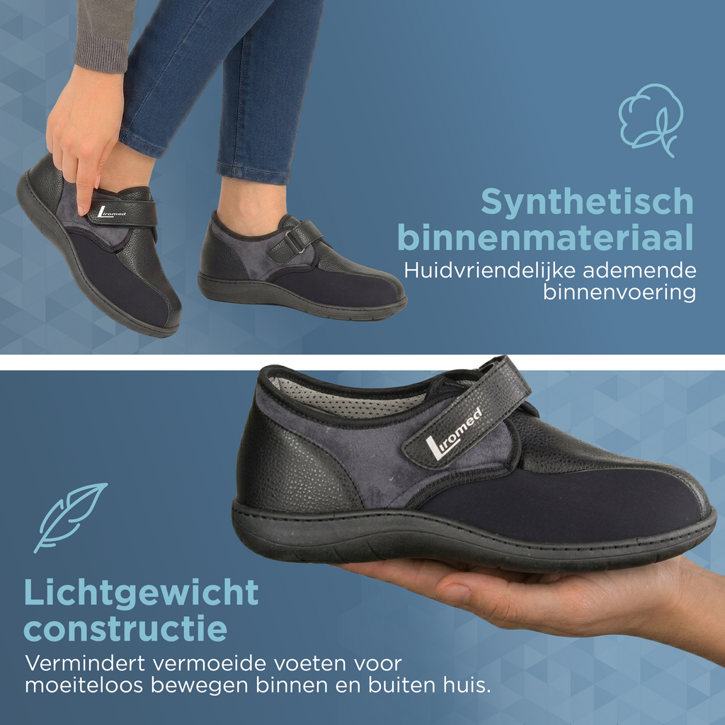 Liromed Heerlen 850 Stretch Verbandschoen Laag – Extra Brede Verbandschoen Breedte L