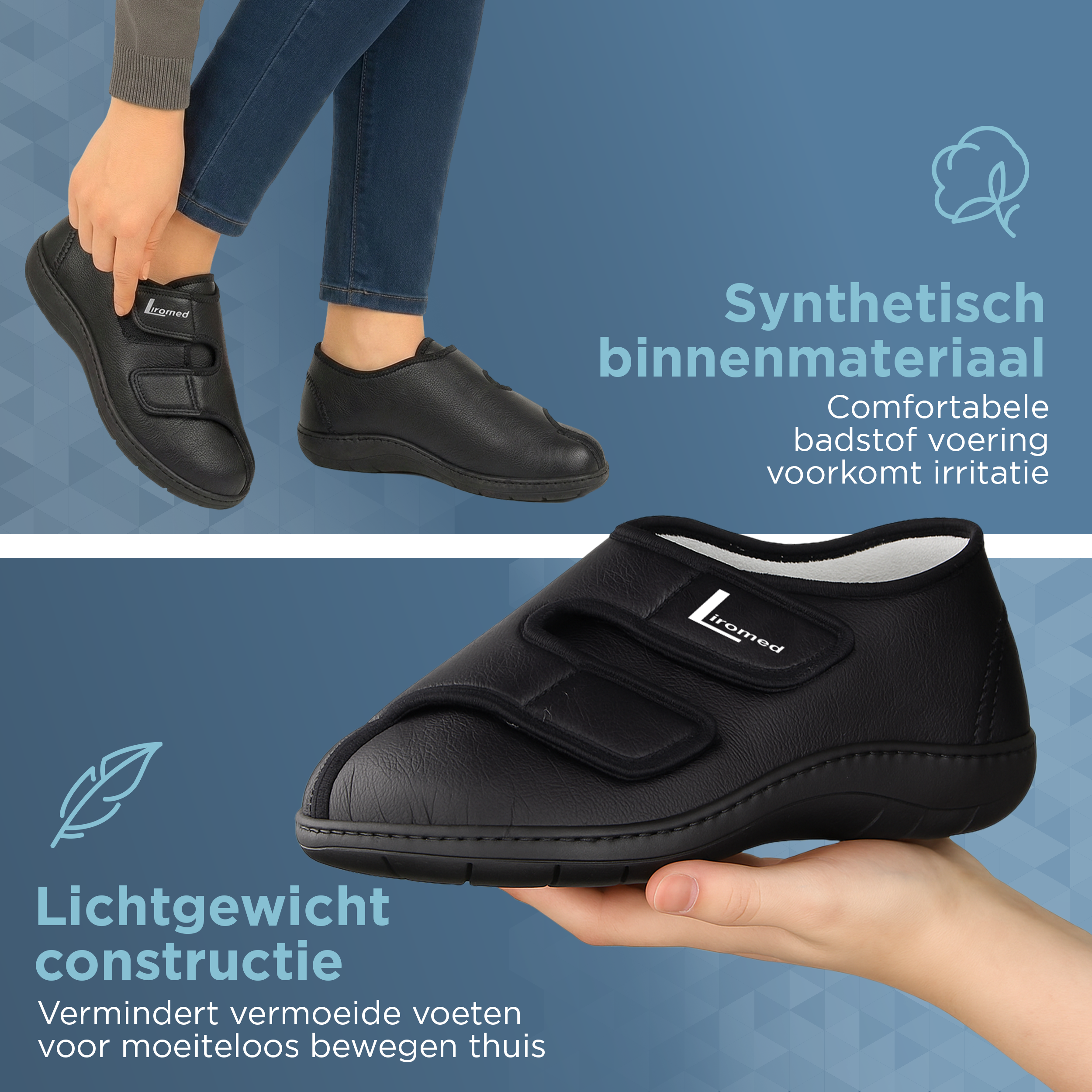 Liromed Deventer Verbandschoen Laag – Extra Brede Verbandschoen Breedte L