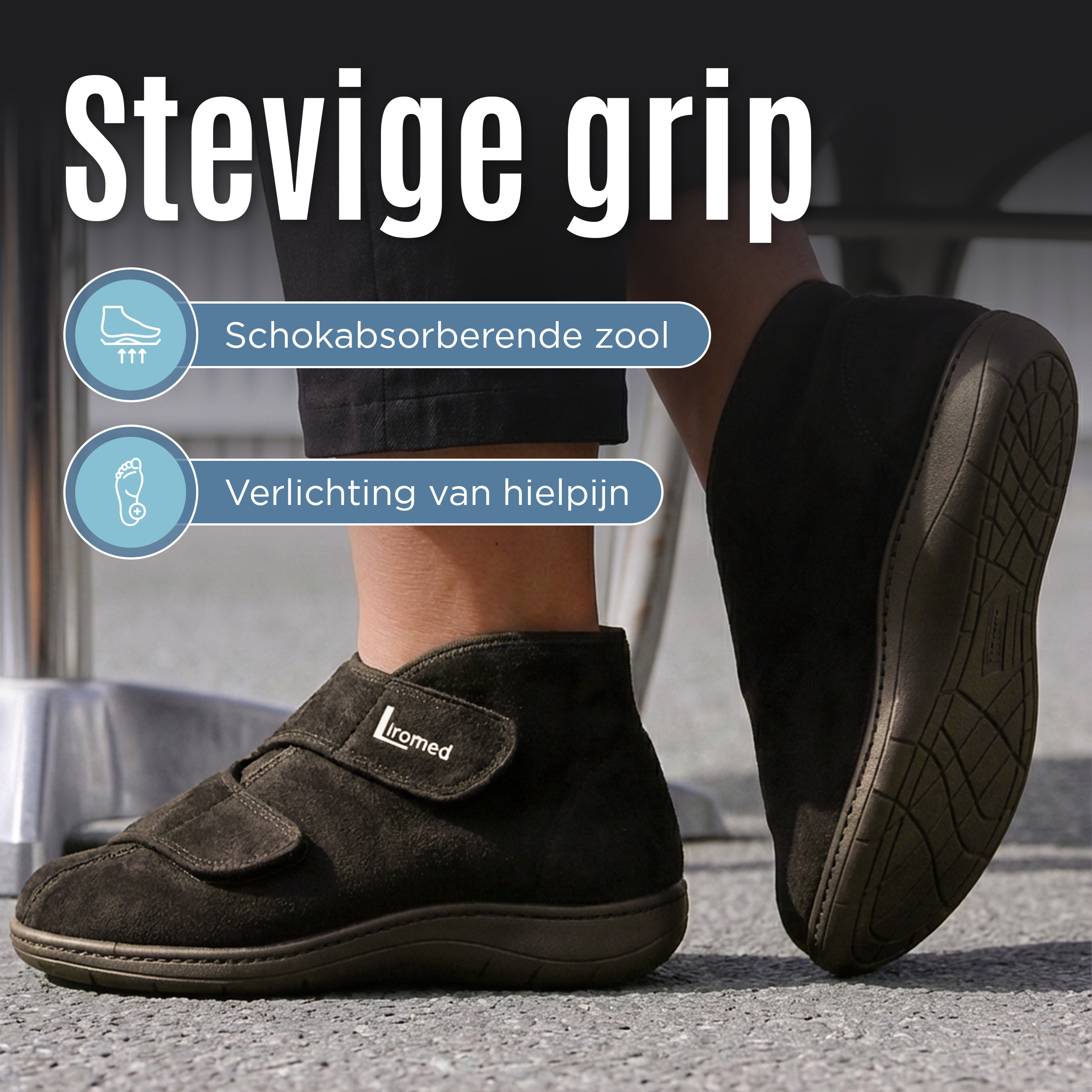 Liromed Emmen Verbandschoen Hoog – Met Scheerwol – Extra Breed L