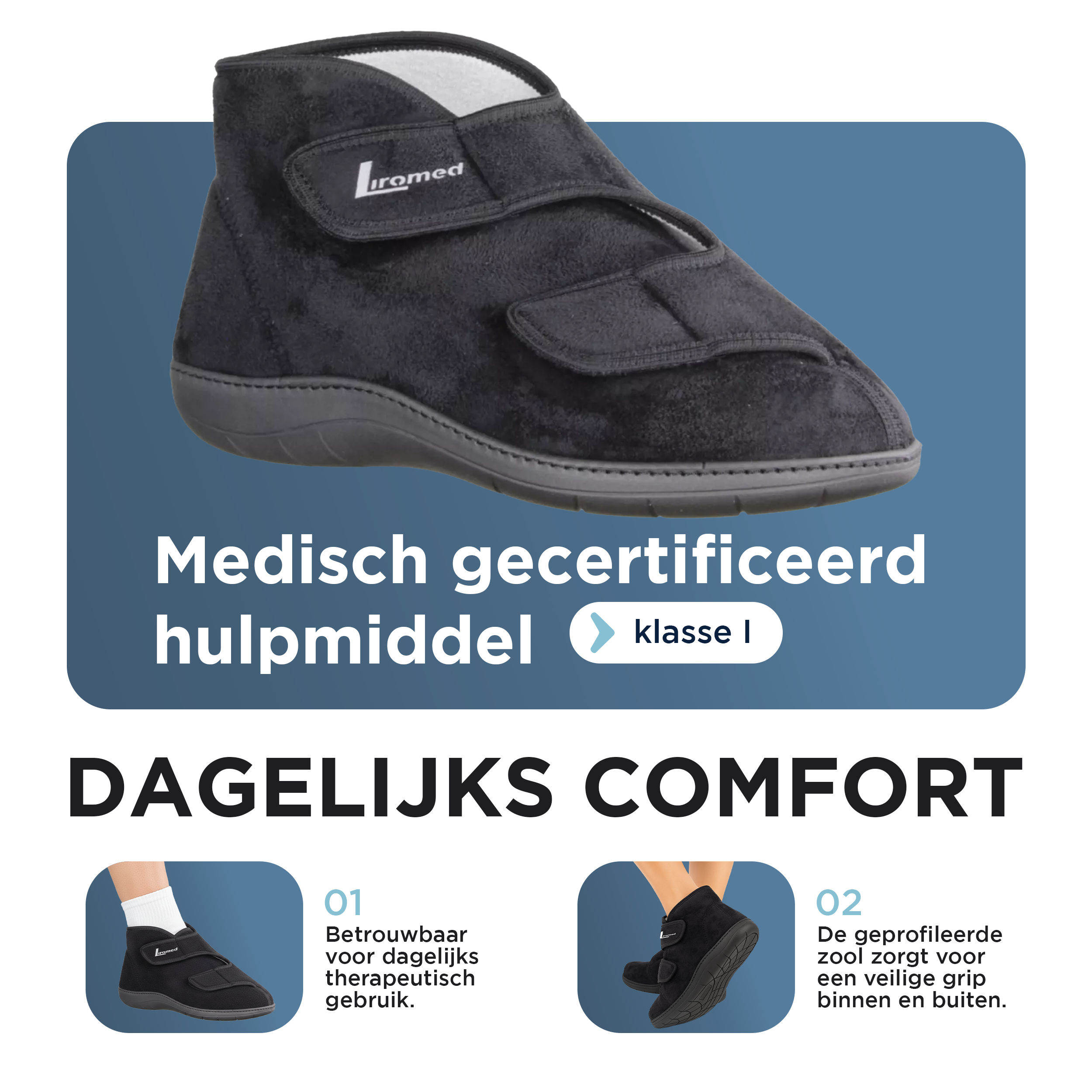 Liromed Almere Verbandschoen Breedte L - Extra Comfort & Stabiliteit